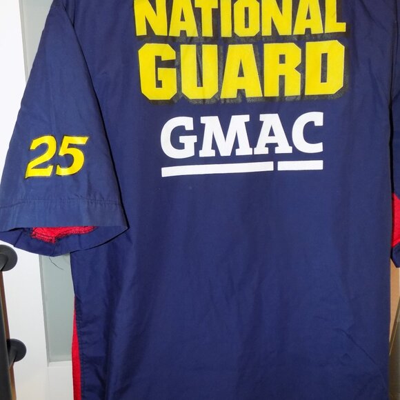 Hendrick Motorsports National Guard GMAC Pit Crew Shirt #25 Size XL Men's - Picture 3 of 3